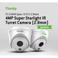 4MP IR Dome Camera TC-C34HS 2.8mm with POE